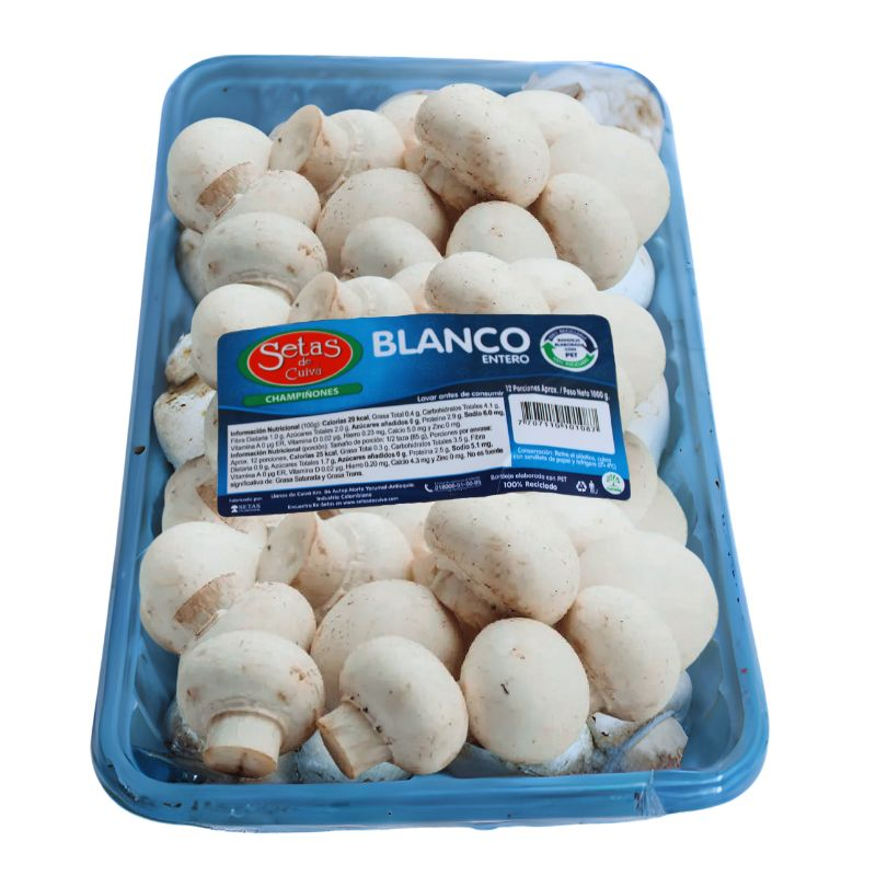 Champinon Bco Bandeja Ent 1000g