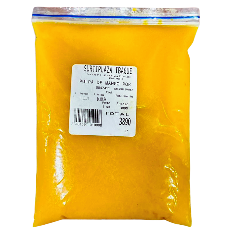 Pulpa Mango 500 Gr