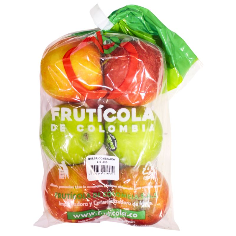 Manzana Surtida Bolsa 6 Und