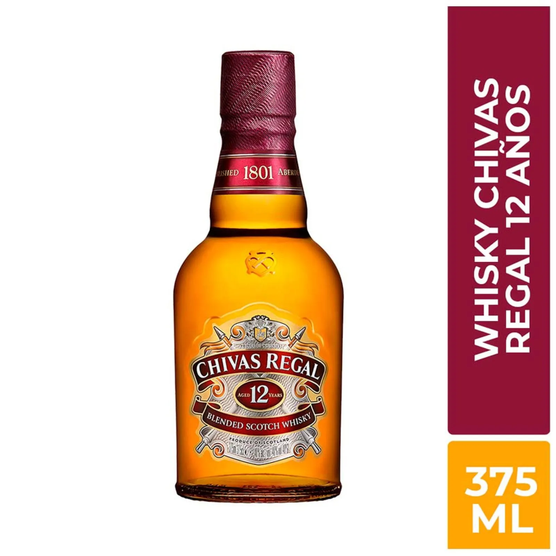 Whisky Chivas Regal 12 Anos 375 Ml