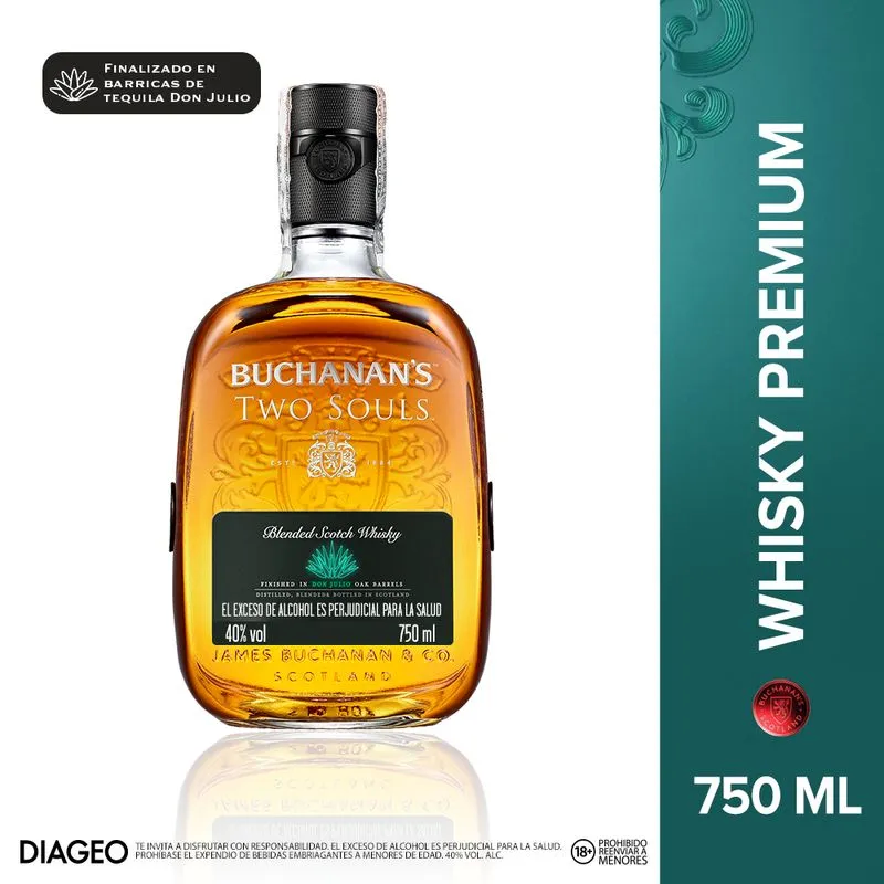 Whisky Buchanans Two Souls 750 Ml