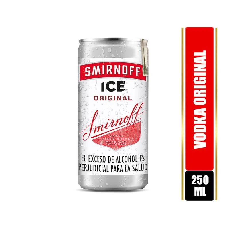 Coctel De Vodka Smirnoff Ice Lata 250 Ml