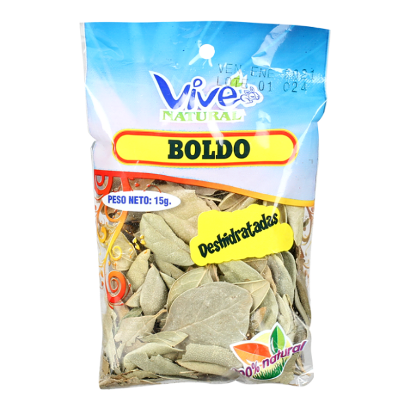 Hierba Deshidratada Vive Natural Natural Boldo 15