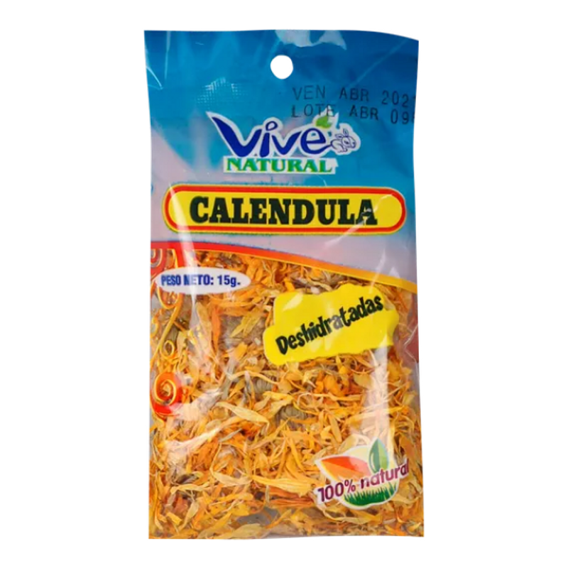 Hierba Deshidratada Vive Natural Natural Calendula 15
