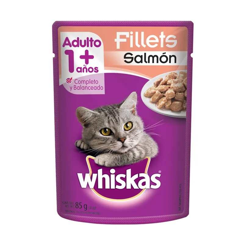 Concentrado Whiskas Adulto Salmon 85 Gr
