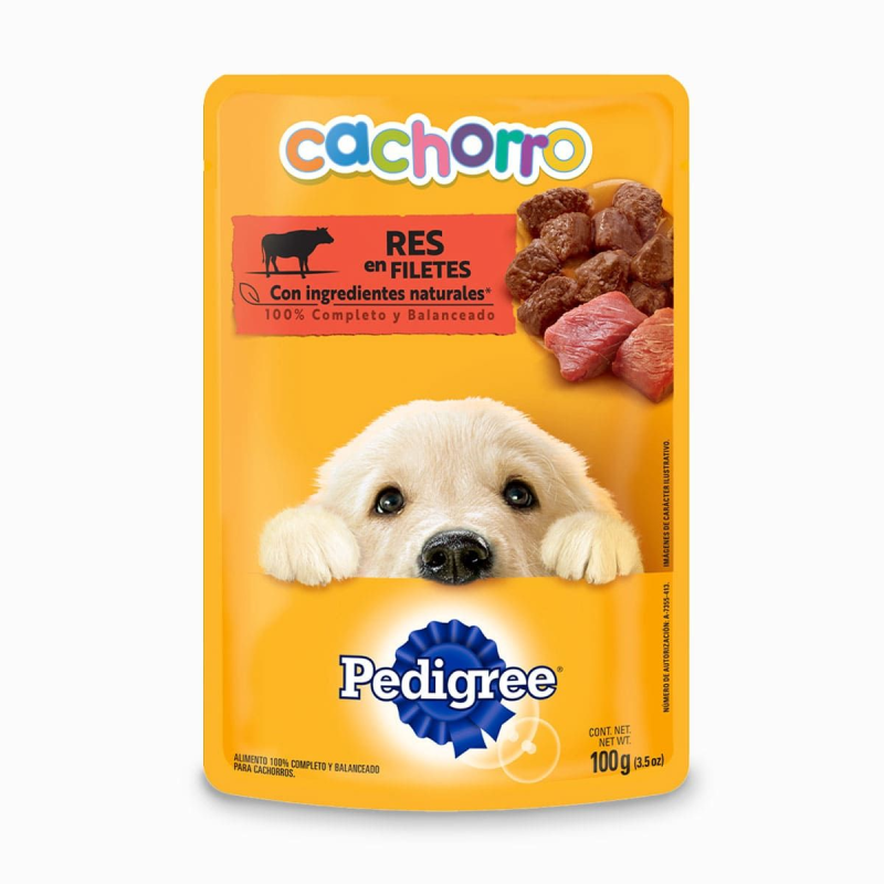 Concentrado Pedigree Cachorro Res 100 Gr