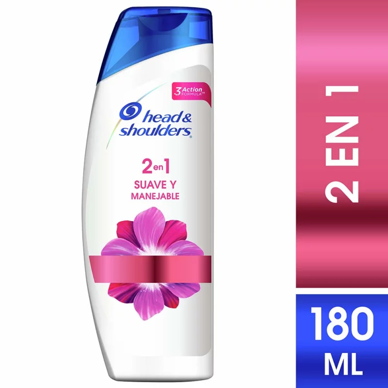 Shampoo H&s Suave Y Manejable 2en1 180 Ml