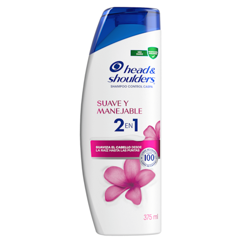 Shampoo H&sx375ml 2en1 Suave Y Manejable