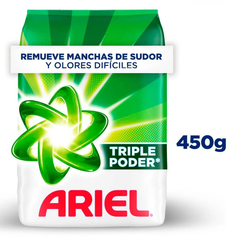 Detergente En Polvo Ariel Regular 450 Gr