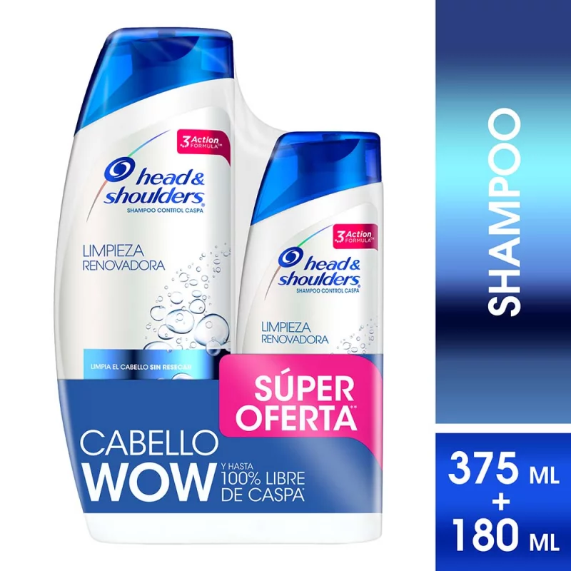 Shampoo Head & Shoulders Limpieza Renovadora 375ml + 375 Ml