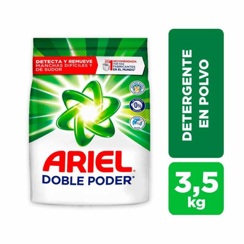 Detergente En Polvo Ariel Regular 3500 Gr