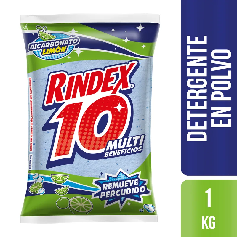 Detergente En Polvo Rindex Multiveneficios Poder 1000 Gr