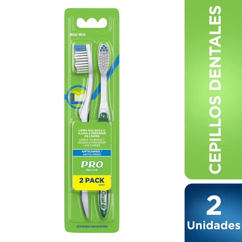 Cepillo Dental Oral B Pro Delux Anticaries 2 Und