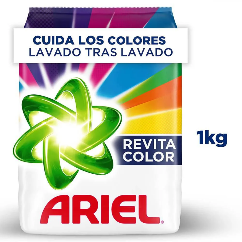 Detergente En Polvo Ariel Revitacolor 1000 Gr