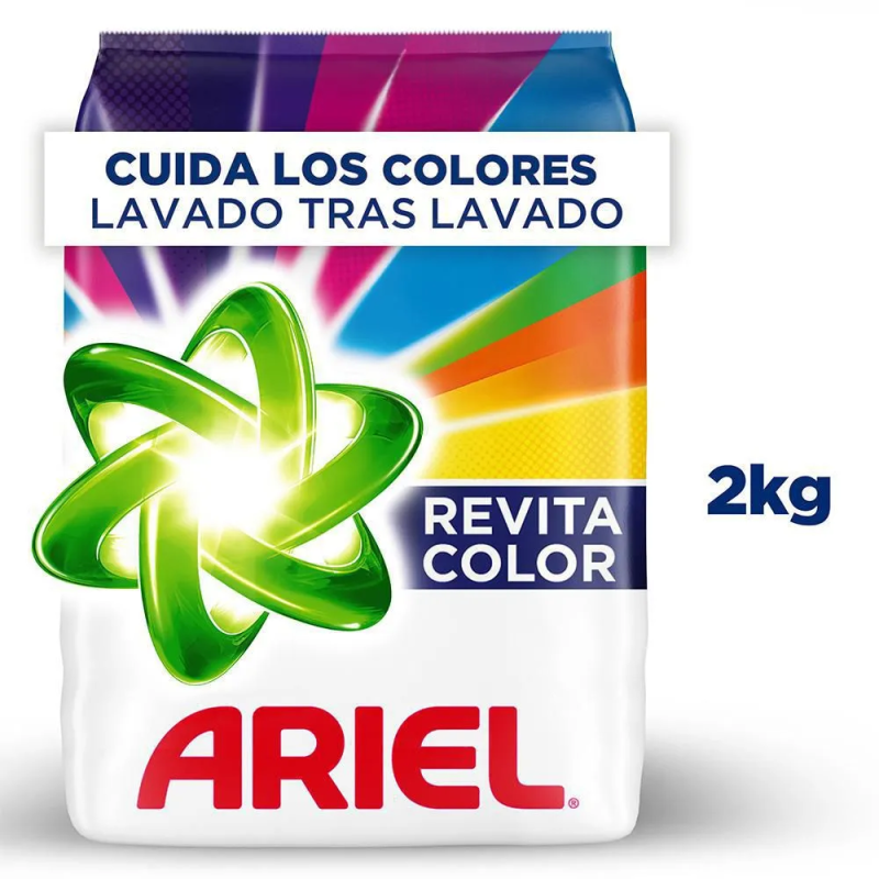 Detergente En Polvo Ariel Revitacolor 2000 Gr