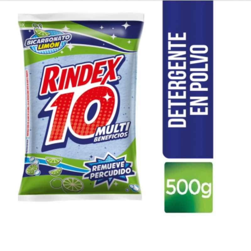 Detergente En Polvo Rindex 500 Gr
