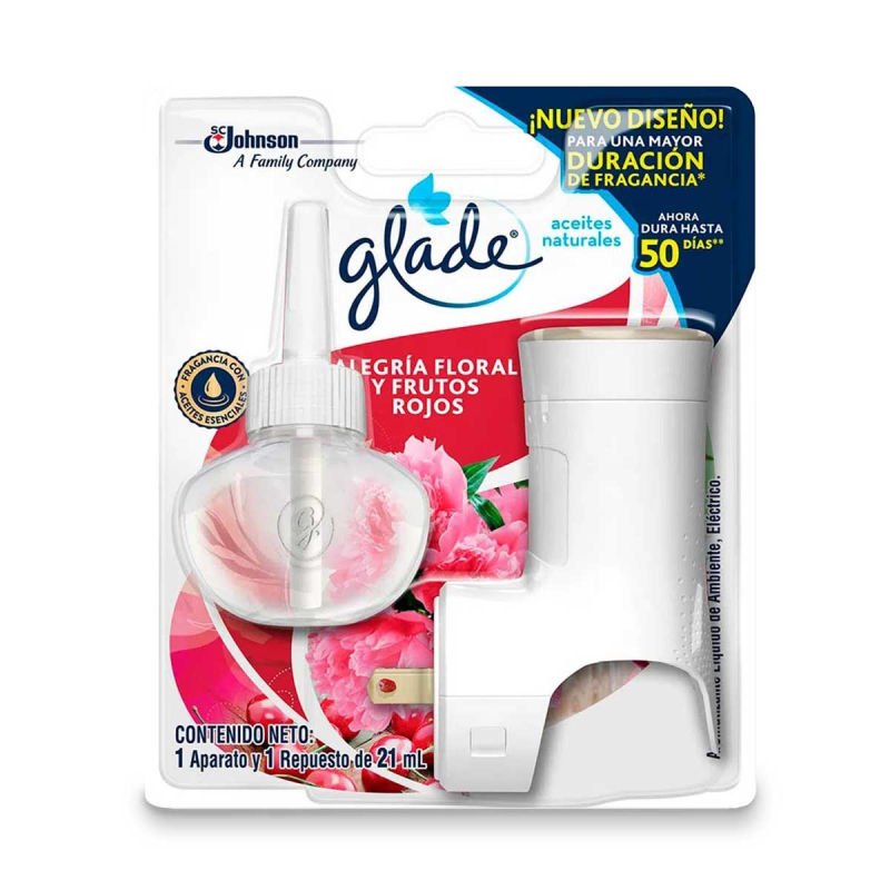 Ambientador Glade Aceite Floral Y Frutos Rojos 21 Ml