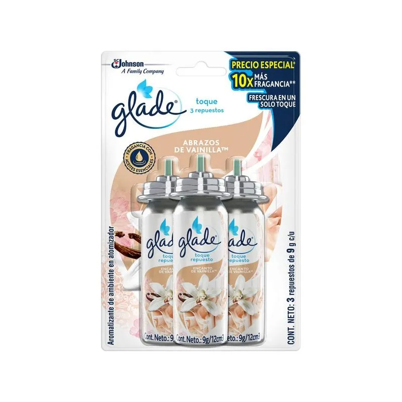 Ambientador Glade Toque Vainilla 3und