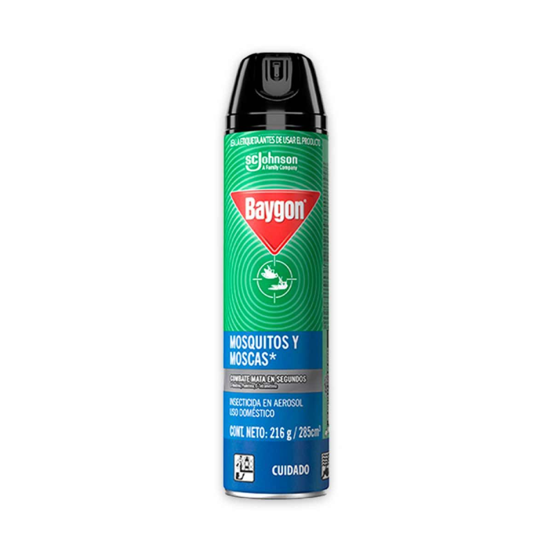 Insecticida Baygon Zancudos Y Moscas 285 Ml