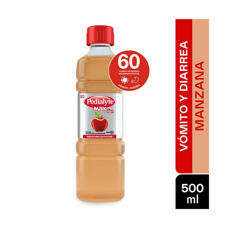 Suero Oral Pedialyte Mq Zinc Manzana 500 Ml