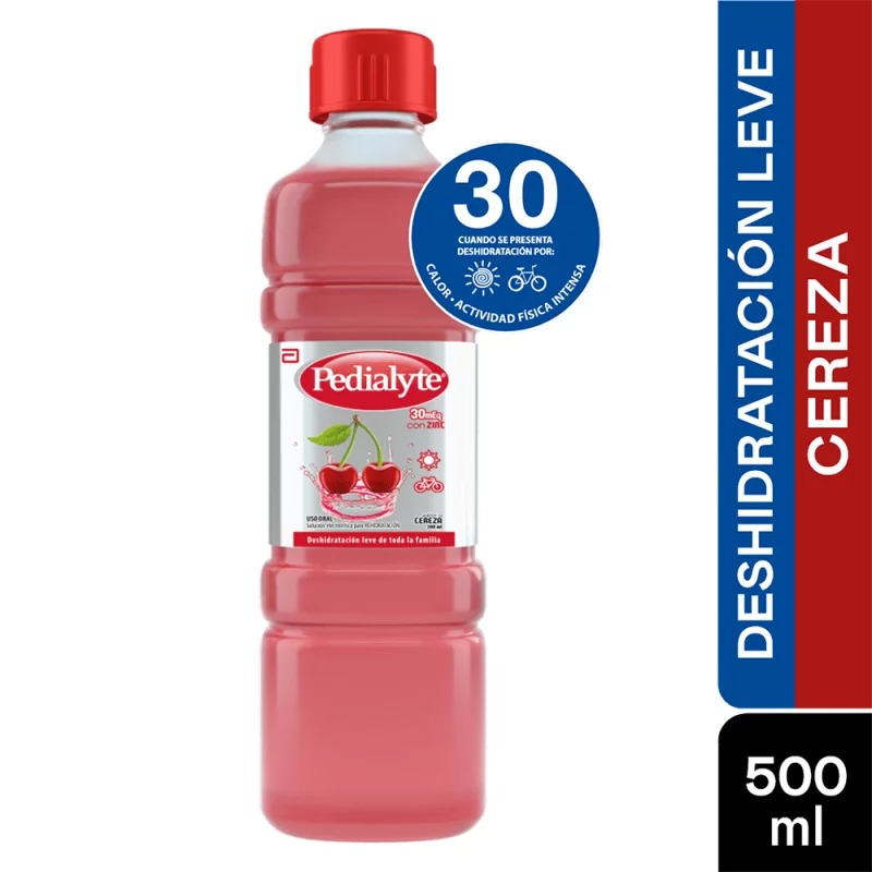 Pedialyte 30x500ml Meq Con Zinc Cereza