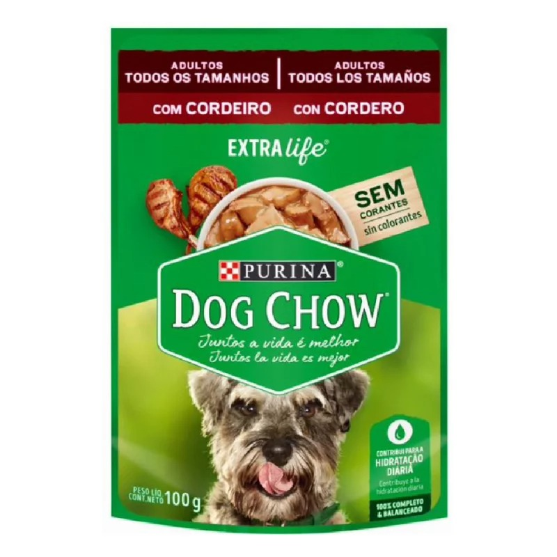 Concentrado Dog Chow Adulto Cordero 100 Gr