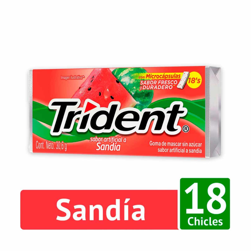 Chicles Trident Sandia 30,6 Gr