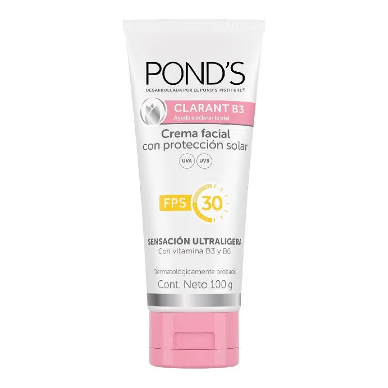 Crema Facial Ponds Aclarante B3 Fps 30 100 Gr