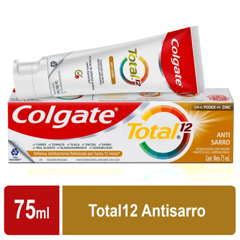 Crema Dental Colgate Total Antisarro 75 Ml