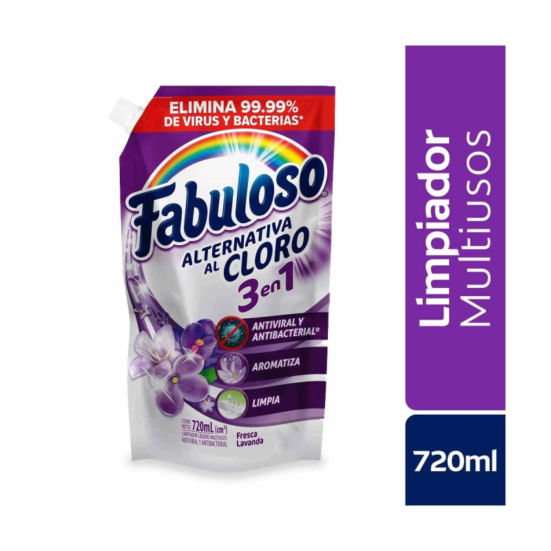 Limpia Piso Fabuloso Alternativo Lavanda Clorox Doypack 720 Ml