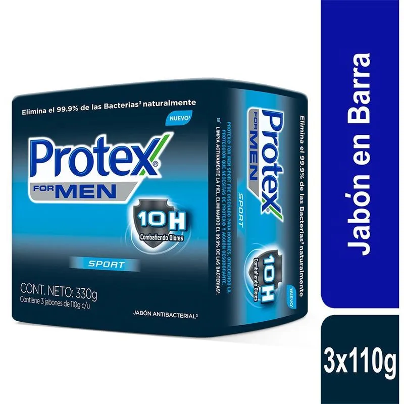 Jabon Protex Sport For Men 3 Und