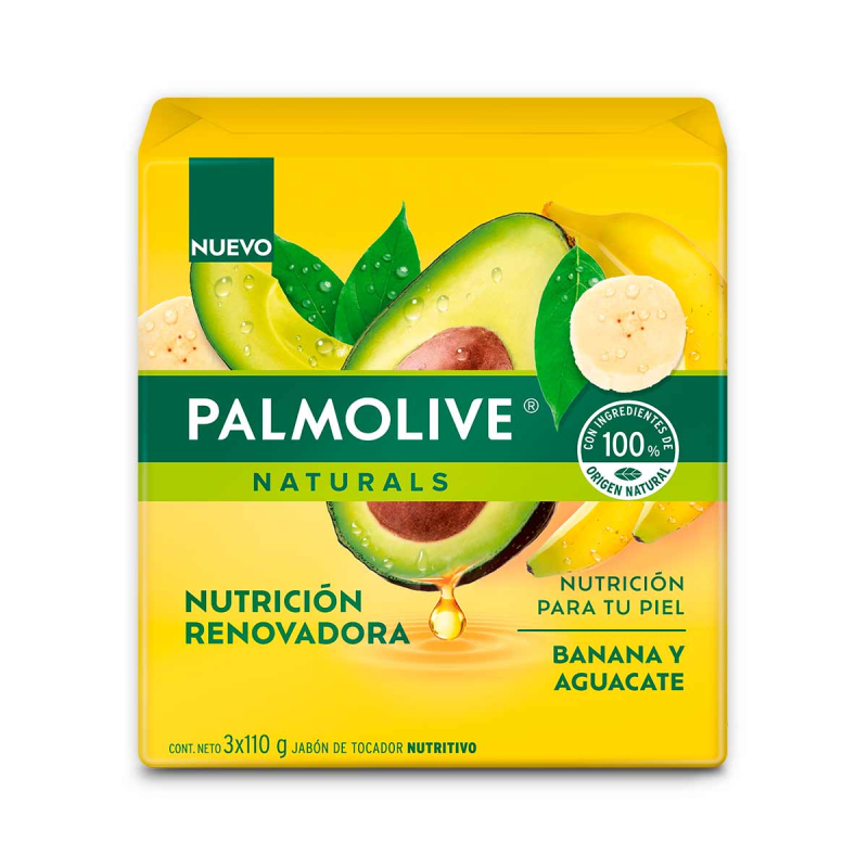 Jabon Palmolive Banano Aguacate 3 Und