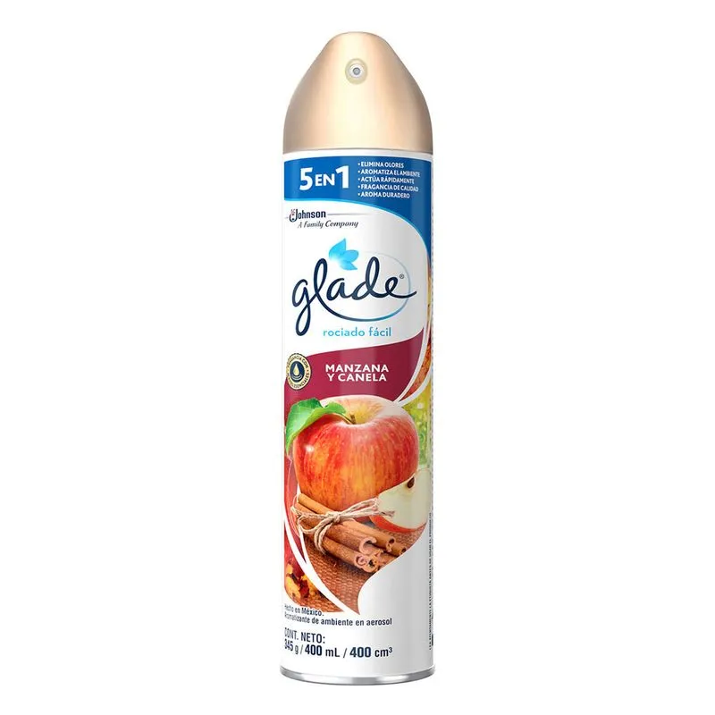 Ambientador Glade Aereosol Manzana Canela 400 Ml