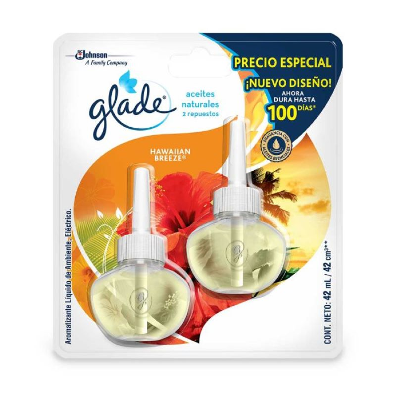 Ambientador Glade Repuesto Hawaiin Breeze 21 Ml