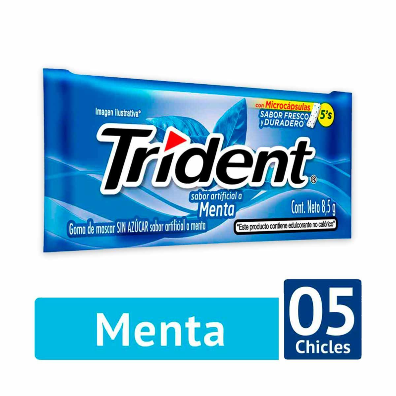 Chicles Trident Menta 8,5 Gr