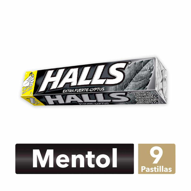 Menta Halls Extra Fuerte 9 Und
