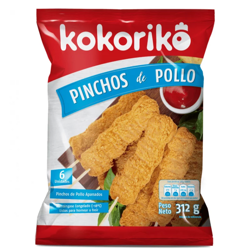 Pinchos Kokoriko Pollo 312 Gr