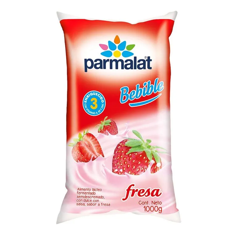 Alimento Lacteo Parmalat Fresa 1000 Gr