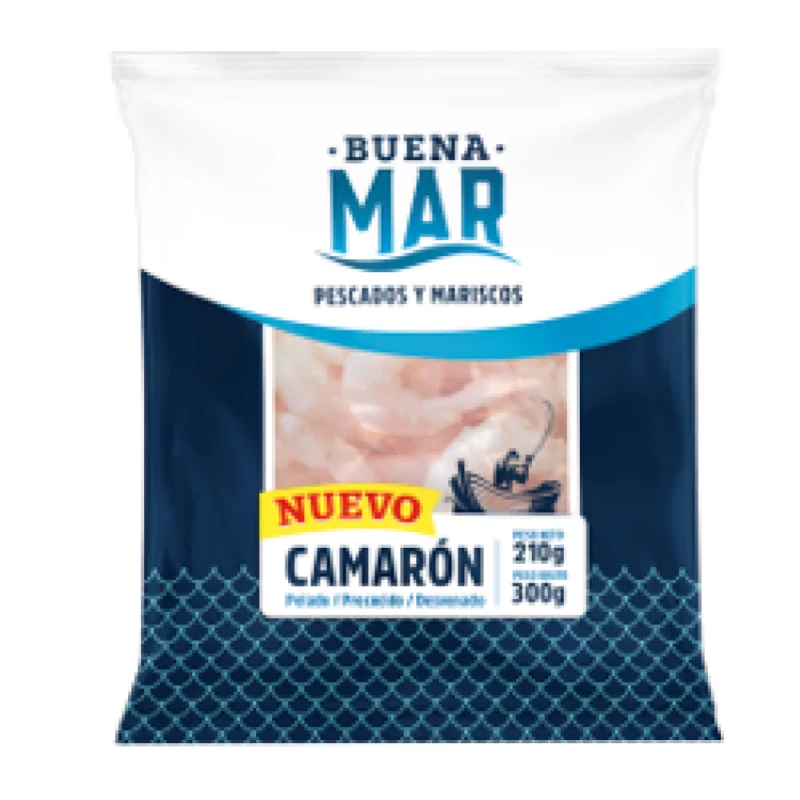 Camaron Buena Mar Deshuesado-precocido-desvenado 300 Gr