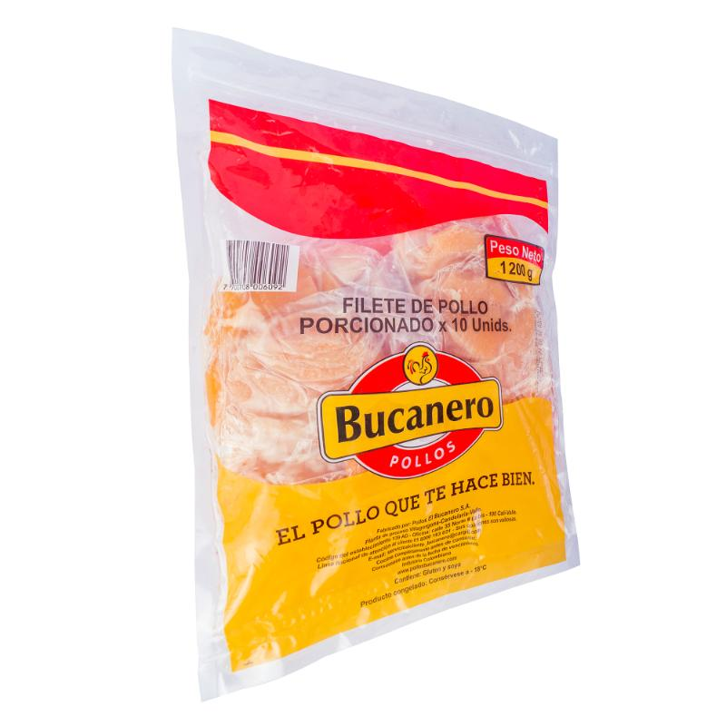 Filete De Pollo Bucanero Porcionado 1200 Gr