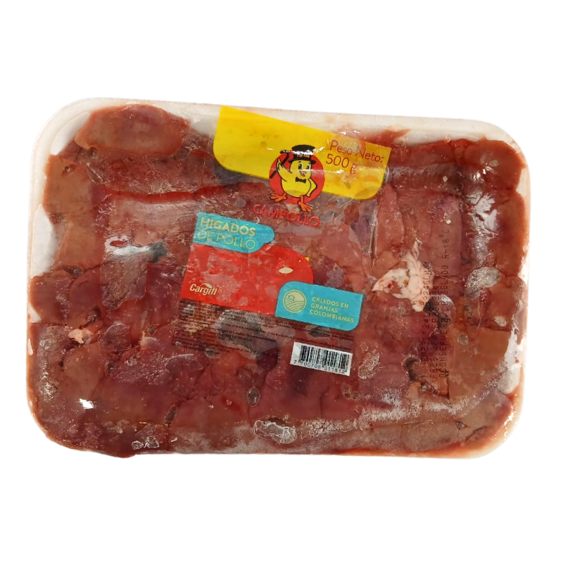 Higado De Pollo Bucanero Bandeja 500