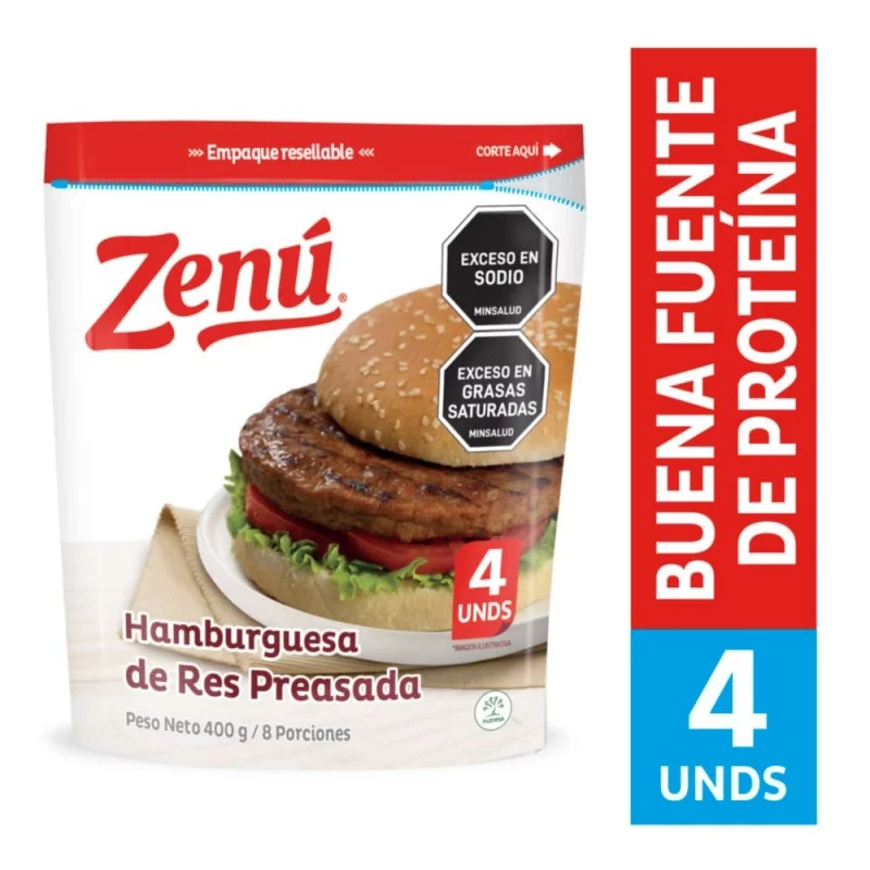 Hamburguesa Zenu Preasada 400