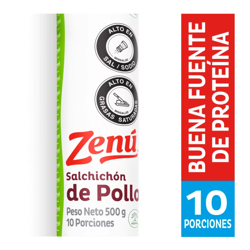 Salchichon Zenu Pollo 500 Gr