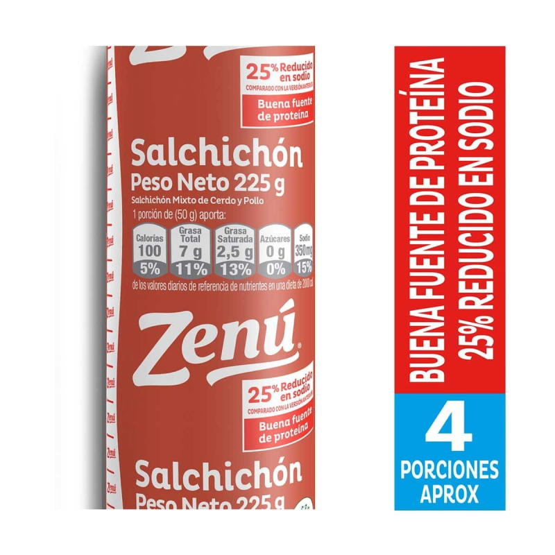 Salchichon Zenu Tradicional 225 Gr