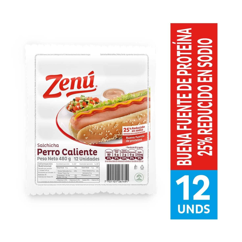 Salchicha Zenu Perro 240 Gr