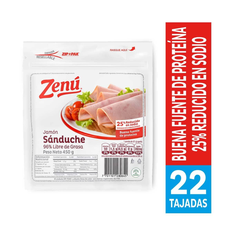 Jamon Zenu Cerdo 450 Gr