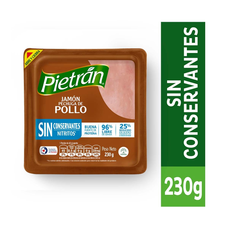 Jamon Pietran Pollo 230 Gr