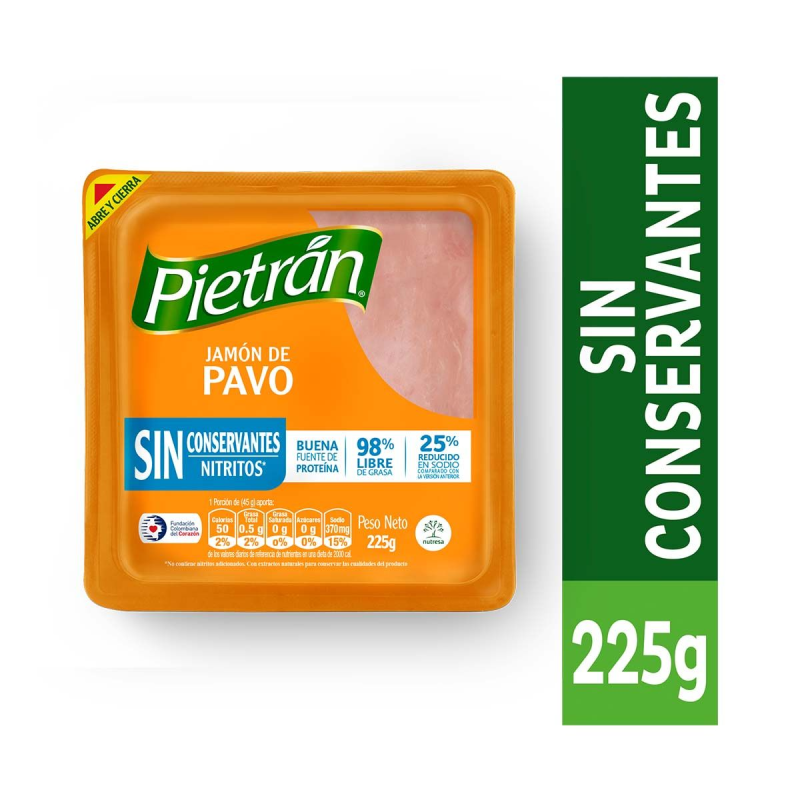 Jamon Pietran Pavo 225 Gr