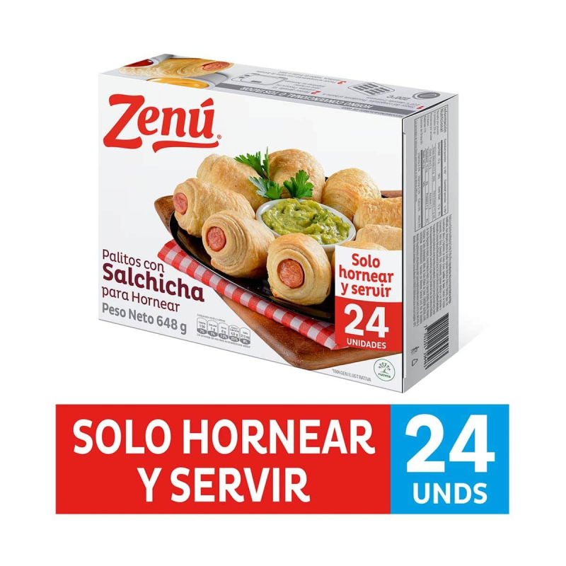 Palillitos Zenu Con Salchicha 648 Gr