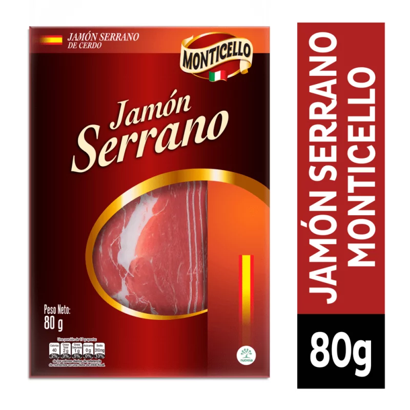 Jamon Monticello Serrano 80 Gr